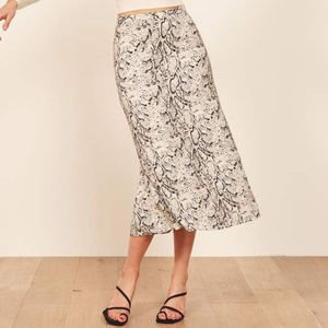 Reformation Bea Skirt in Rattlesnake Size 4
